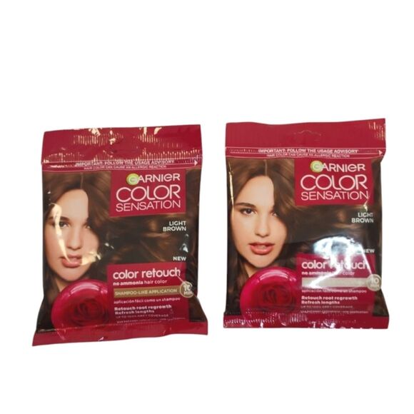 Garnier Light Brown Color Sensation Color Retouch lot of 2 - Picture 1 of 12